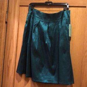 RockSteady | Turquoise A-Line Skirt | Stretch, Back Zipper, NWT